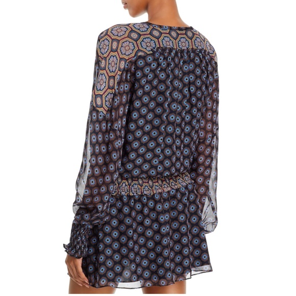 Ramy Brook V-Neck Long-Sleeve Mini Dress. NWT. Perfect for Fall! - Picture 5 of 10